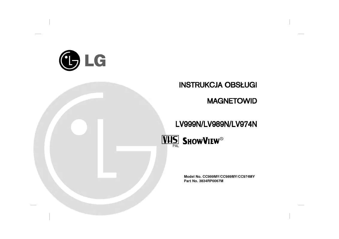 Mode d'emploi LG LV999