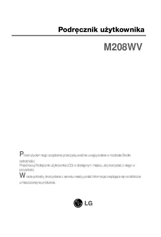 Mode d'emploi LG M208WV-BZH