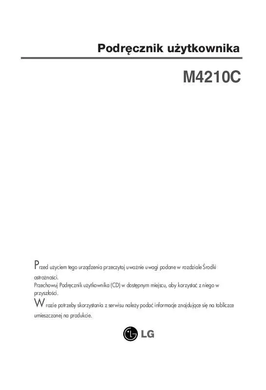 Mode d'emploi LG M4210C-BA