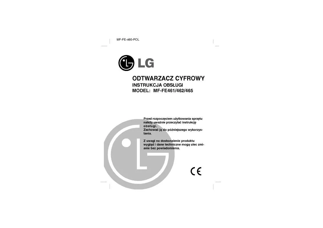 Mode d'emploi LG MF-FE461