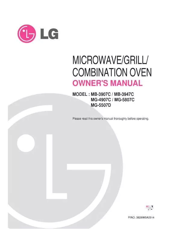 Mode d'emploi LG MG-5807C