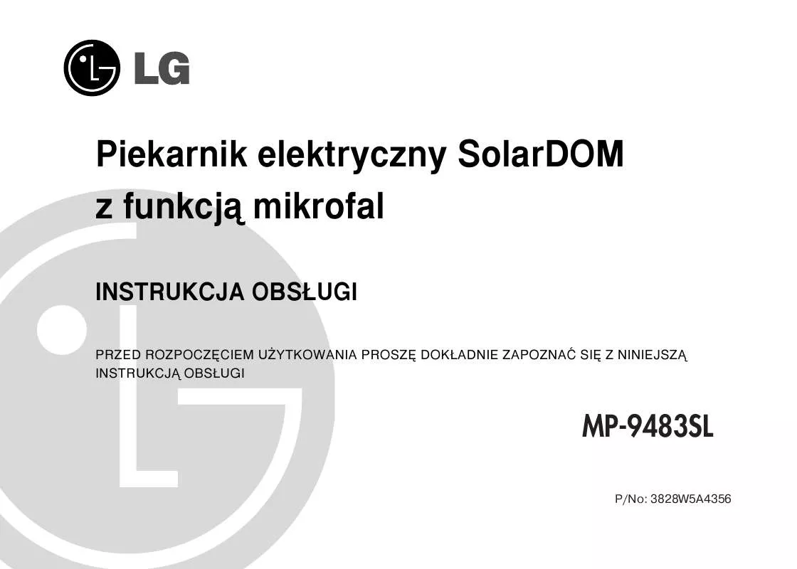 Mode d'emploi LG MP-9483SL