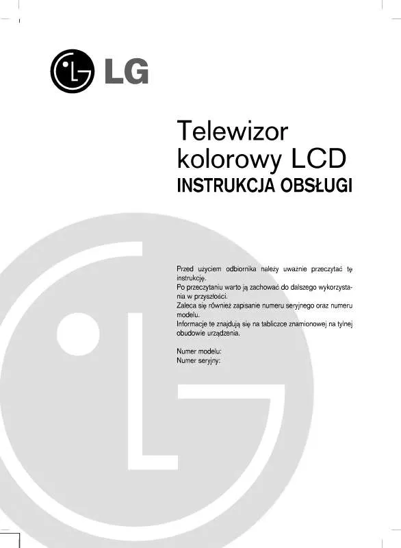 Mode d'emploi LG RZ-26LZ50