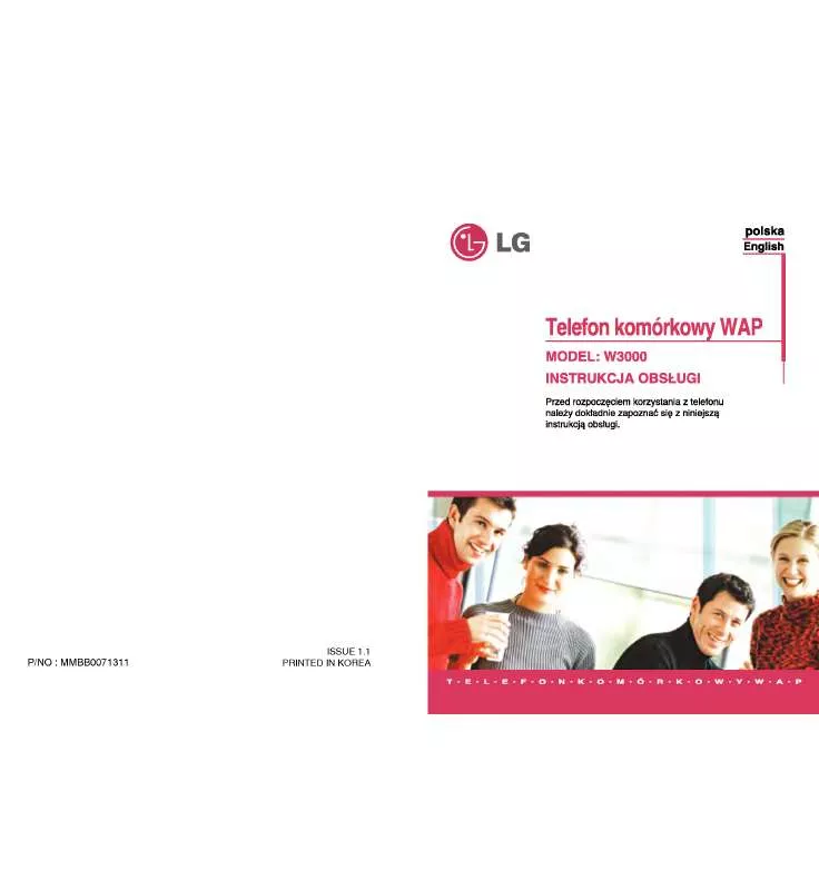 Mode d'emploi LG W3000