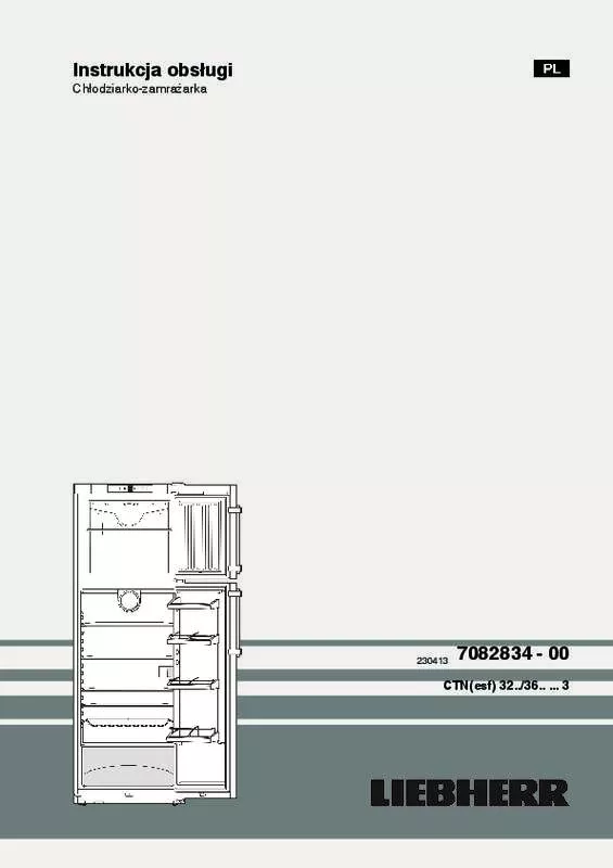 Mode d'emploi LIEBHERR CTNESF 3223 COMFORT NOFROST