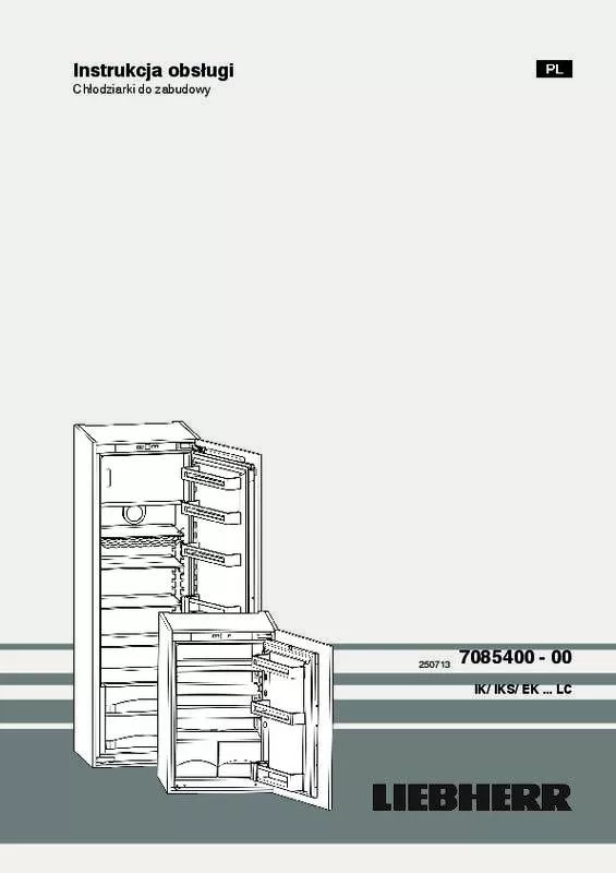 Mode d'emploi LIEBHERR EK 1610 COMFORT