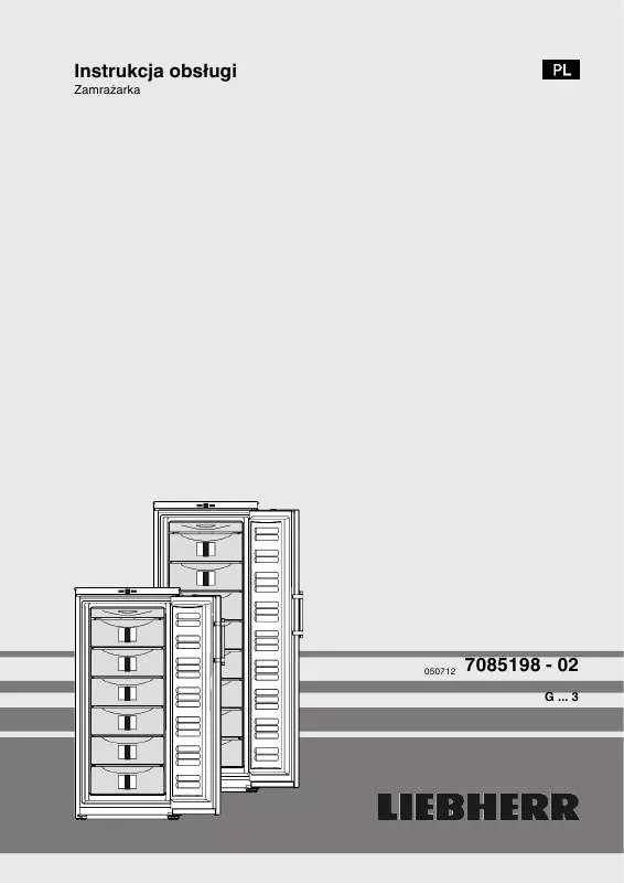 Mode d'emploi LIEBHERR GP 3013 COMFORT