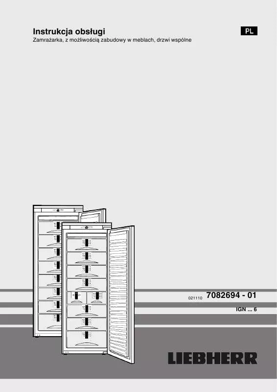 Mode d'emploi LIEBHERR IGN 2556 PREMIUM NOFROST