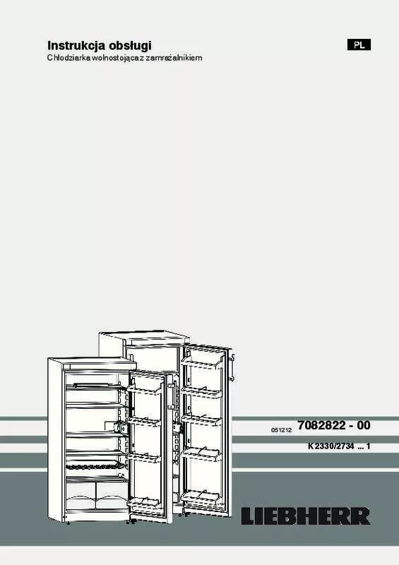 Mode d'emploi LIEBHERR K 240 COMFORT