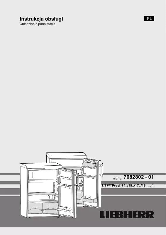 Mode d'emploi LIEBHERR TP 1714 COMFORT