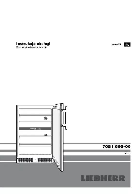 Mode d'emploi LIEBHERR WTES 1753 VINIDOR