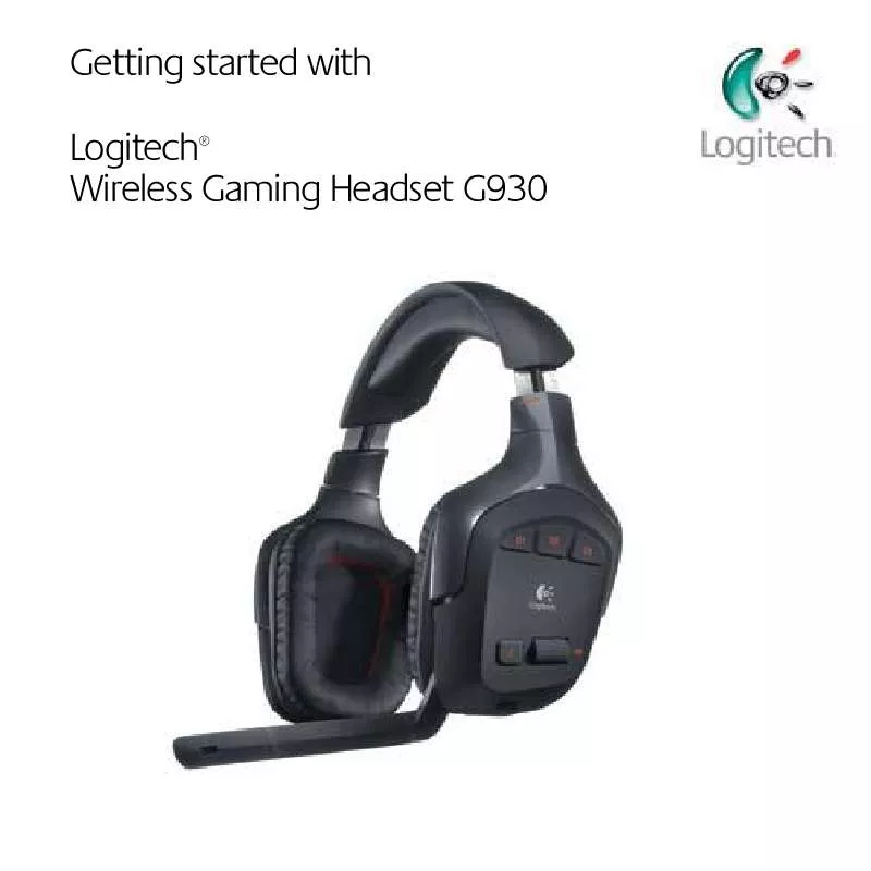 Mode d'emploi LOGITECH G930