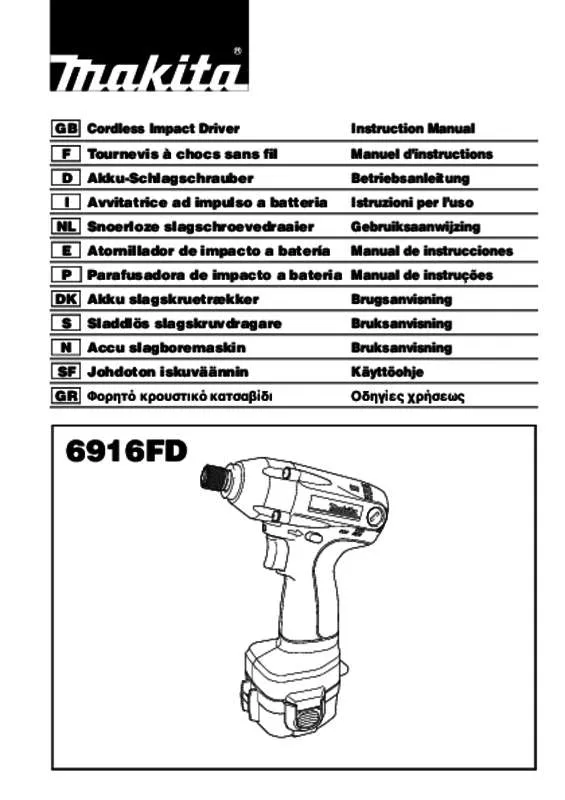 Mode d'emploi MAKITA 6916FD