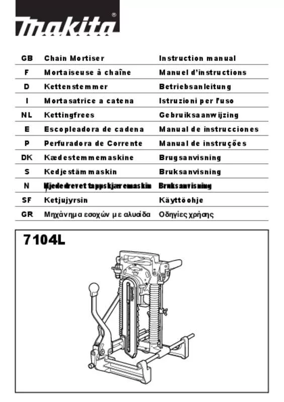 Mode d'emploi MAKITA 7104L