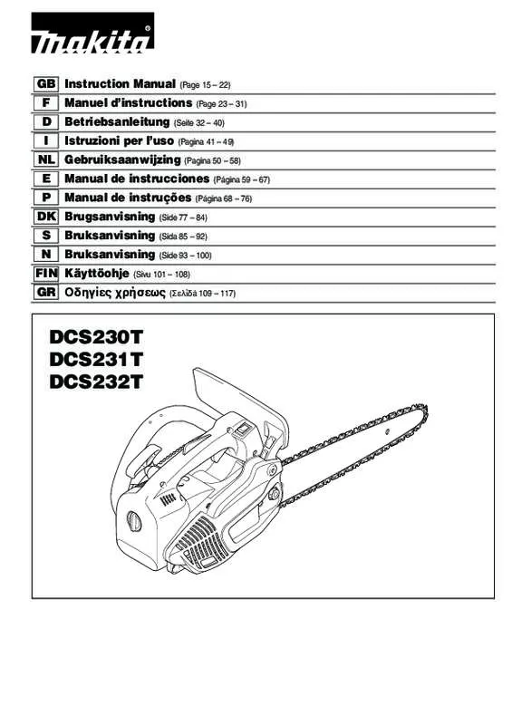 Mode d'emploi MAKITA DCS231T