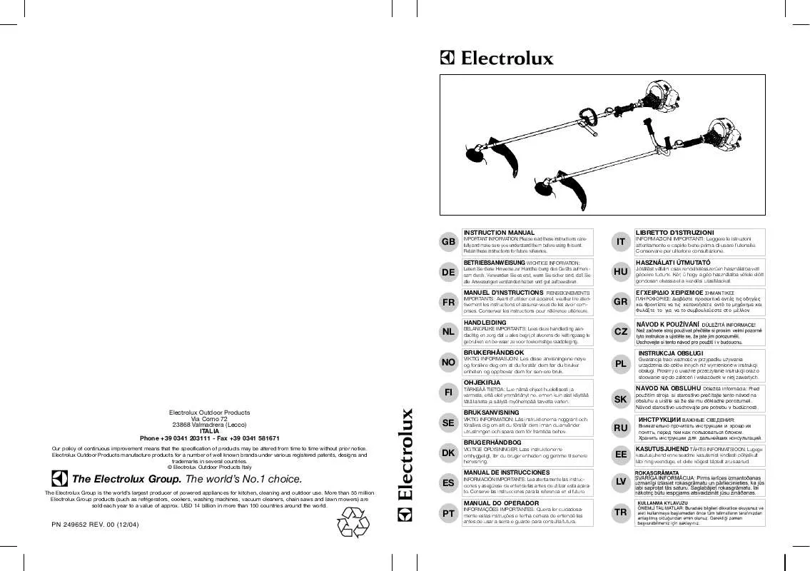 Mode d'emploi MCCULLOCH CABRIO 320