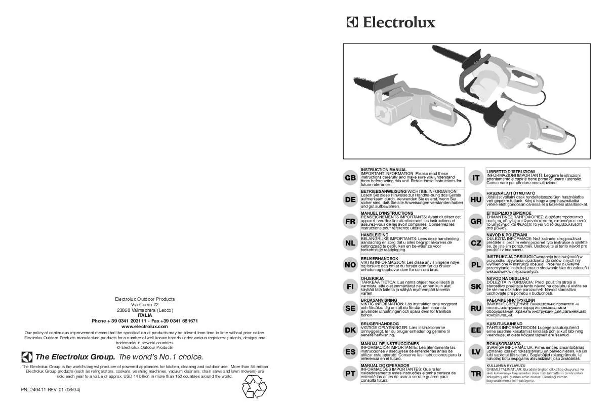 Mode d'emploi MCCULLOCH ELECTRAMAC 314 + TROLLEY