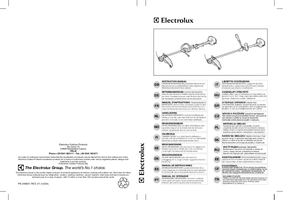 Mode d'emploi MCCULLOCH ELITE 3425 + POLO