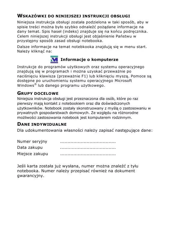 Mode d'emploi MEDION LAPTOPA MIM 2050