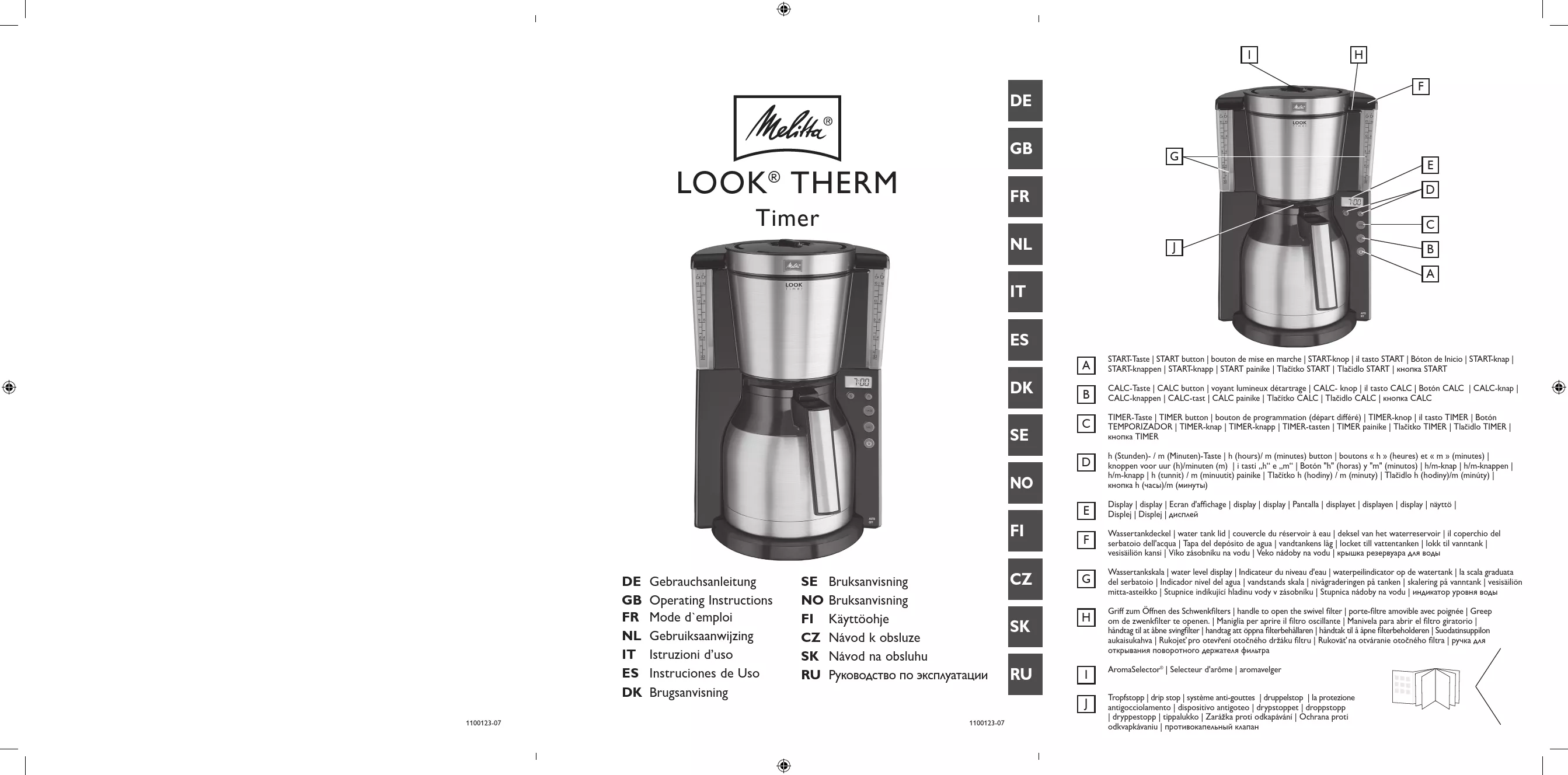 Mode d'emploi MELITTA LOOKTHERM TIMER