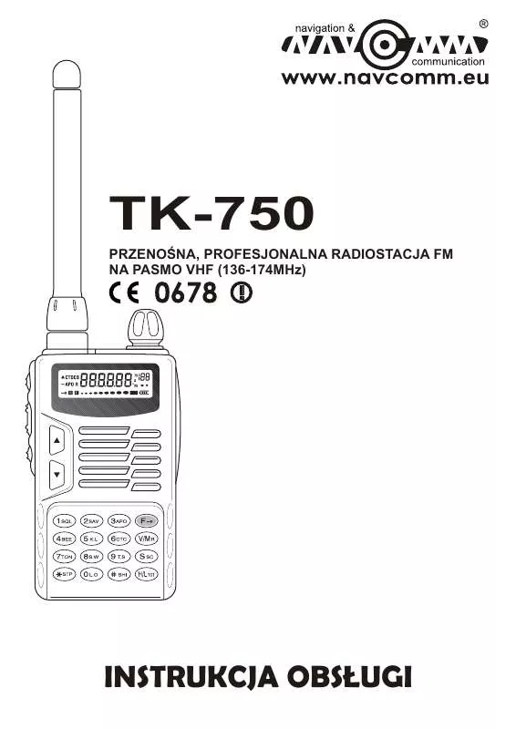 Mode d'emploi NAVCOMM TK-750