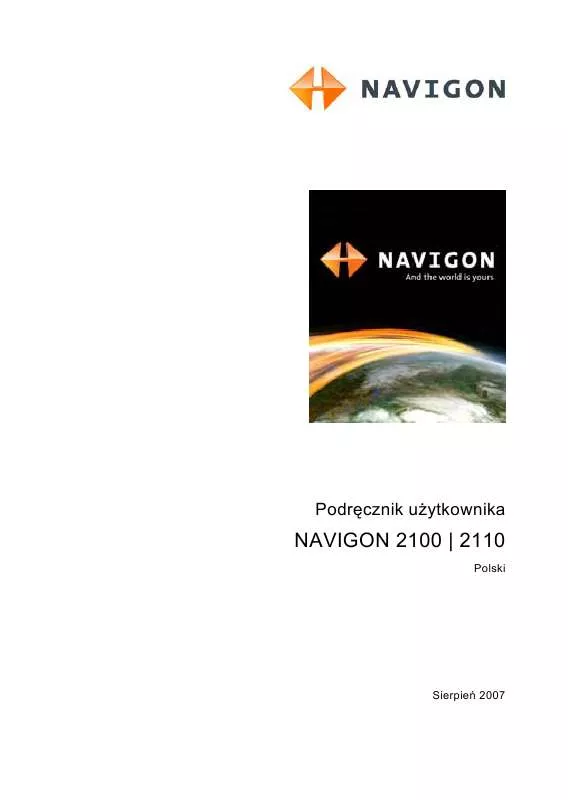 Mode d'emploi NAVIGON 2100