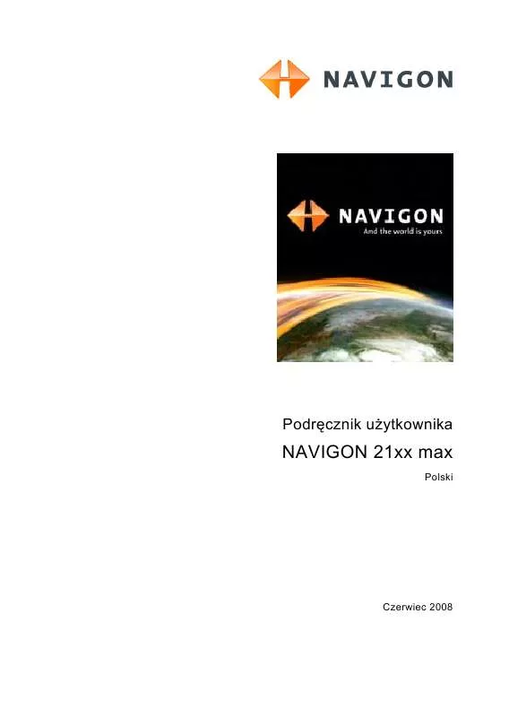 Mode d'emploi NAVIGON 2100 MAX PL