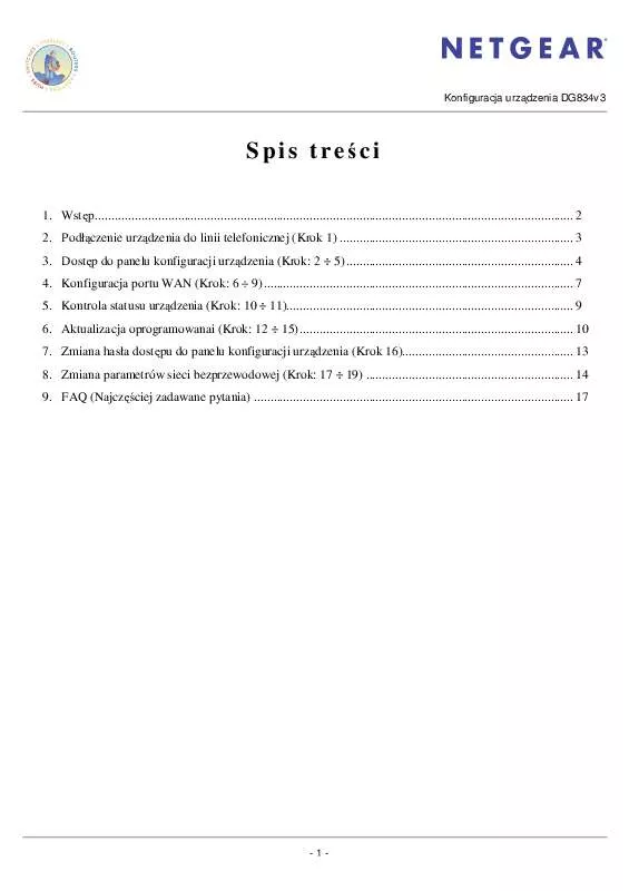 Mode d'emploi NETGEAR DG834V3