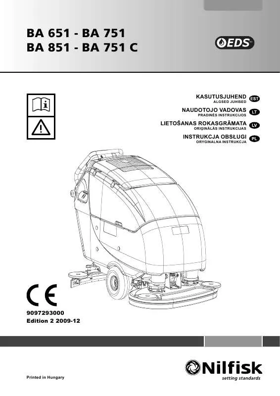 Mode d'emploi NILFISK BA 751 C