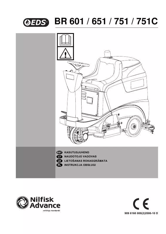 Mode d'emploi NILFISK BR 751