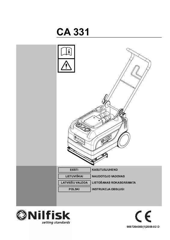 Mode d'emploi NILFISK CA 331