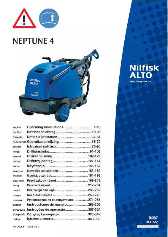 Mode d'emploi NILFISK NEPTUNE 4