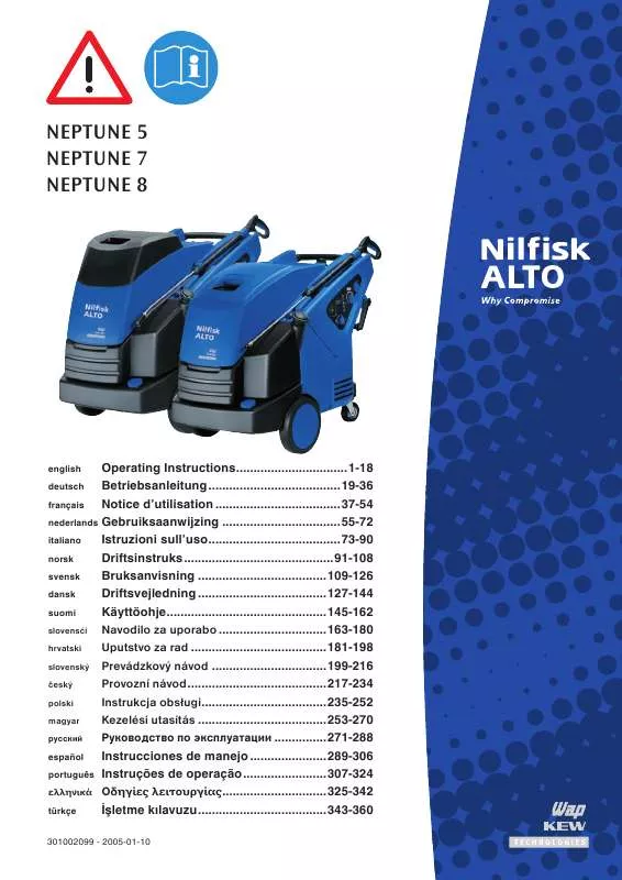 Mode d'emploi NILFISK NEPTUNE 7