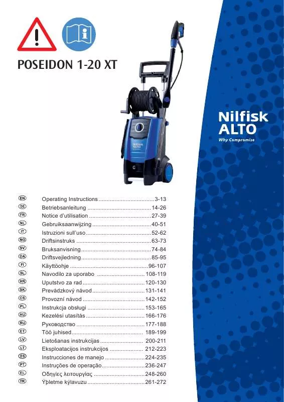 Mode d'emploi NILFISK POSEIDON 1