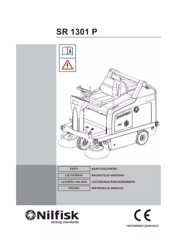 Mode d'emploi NILFISK SR 1301 P