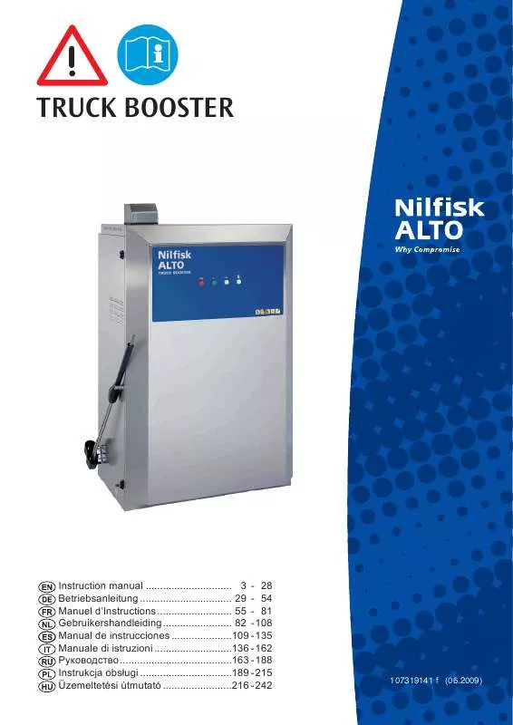 Mode d'emploi NILFISK TRUCK BOOSTER