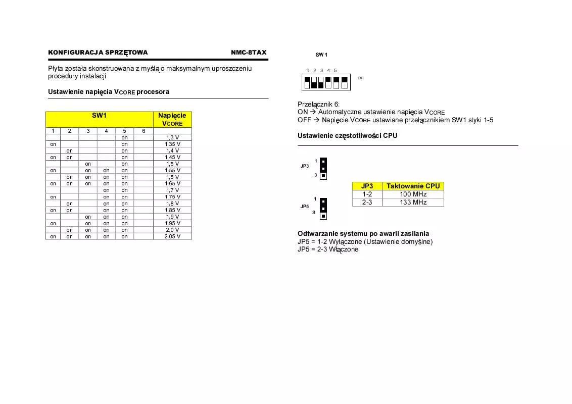 Mode d'emploi NMC 8TAX