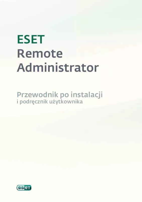 Mode d'emploi NOD32 ESET REMOTE ADMINISTRATOR SERVER 3