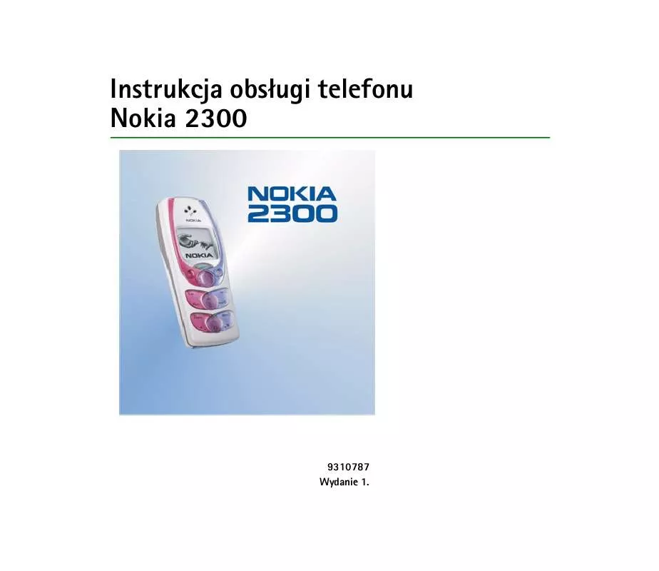 Mode d'emploi NOKIA 2300