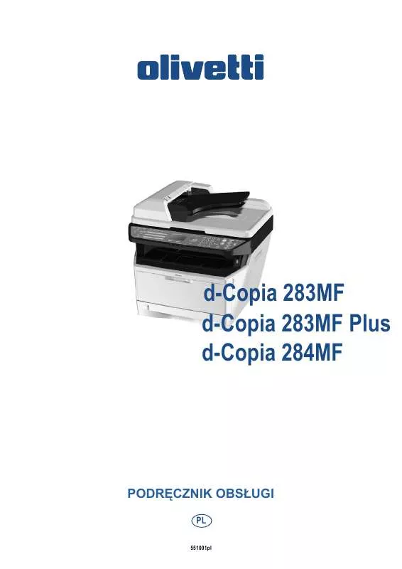 Mode d'emploi OLIVETTI D-COPIA 283MF