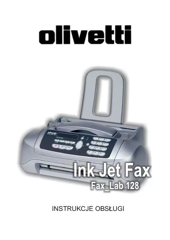 Mode d'emploi OLIVETTI FAX-LAB 128