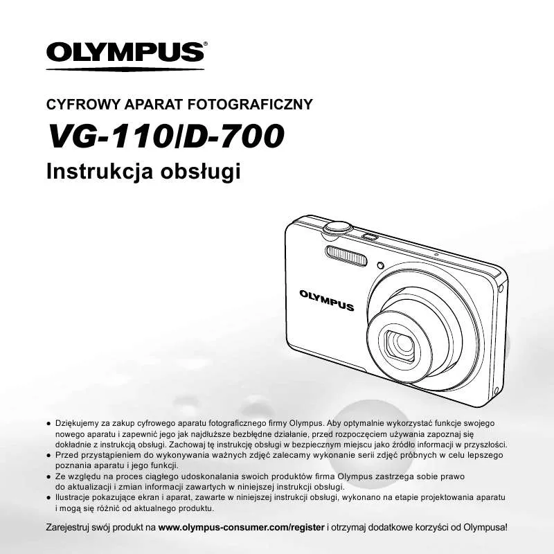 Mode d'emploi OLYMPUS VG-110