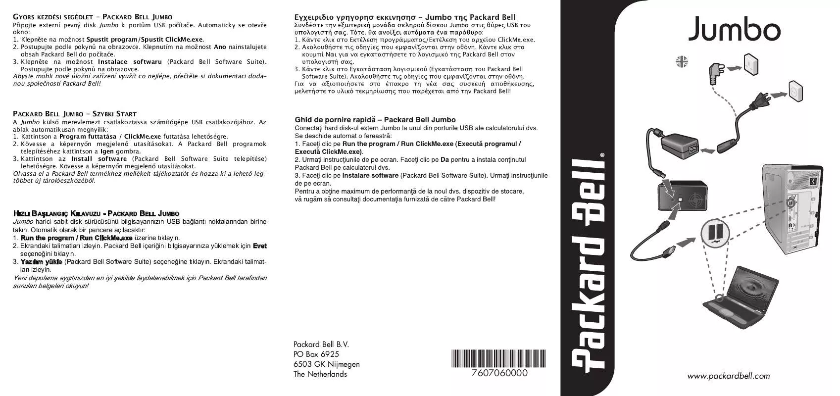 Mode d'emploi PACKARD BELL JUMBO 3'5 EXTHD 1.75TB UK