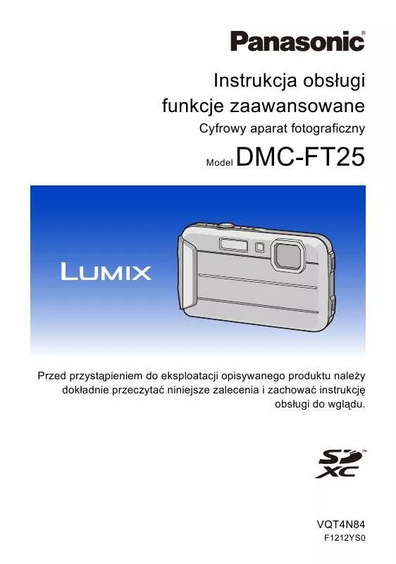 Mode d'emploi PANASONIC DMC-FT25EB