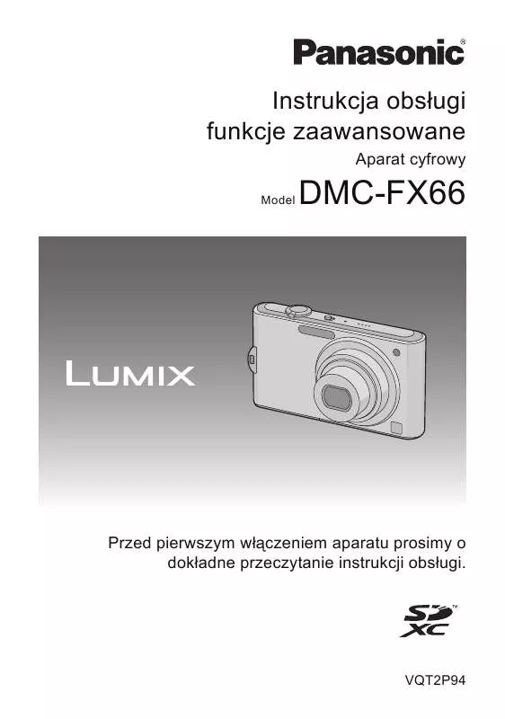 Mode d'emploi PANASONIC DMCFX66