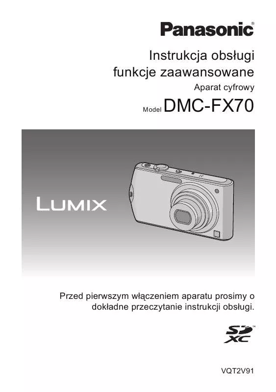 Mode d'emploi PANASONIC DMCFX70EB