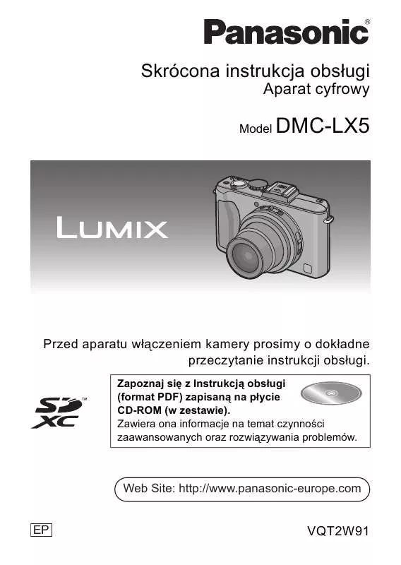 Mode d'emploi PANASONIC DMCLX5EP