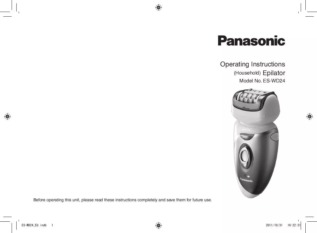 Mode d'emploi PANASONIC ES-WD24