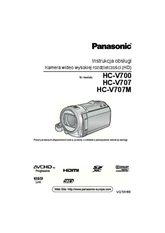 Mode d'emploi PANASONIC HC-V700EP