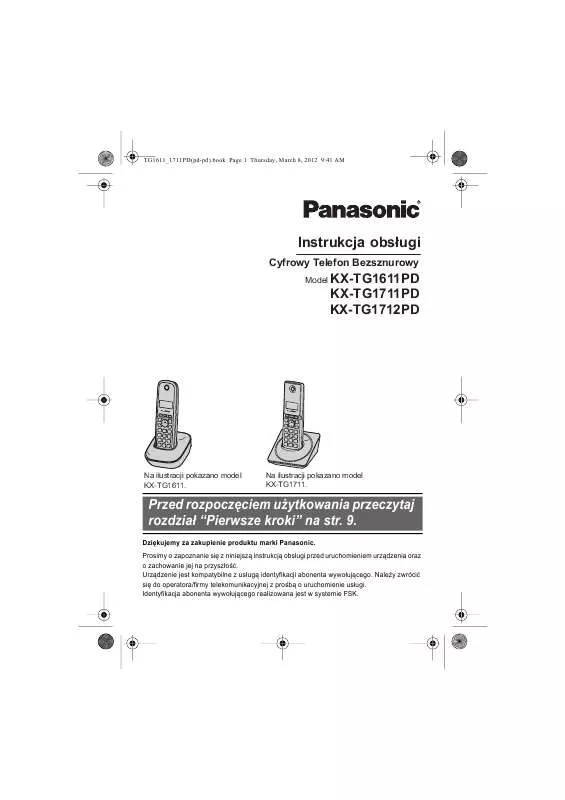 Mode d'emploi PANASONIC KX-TG1712PD